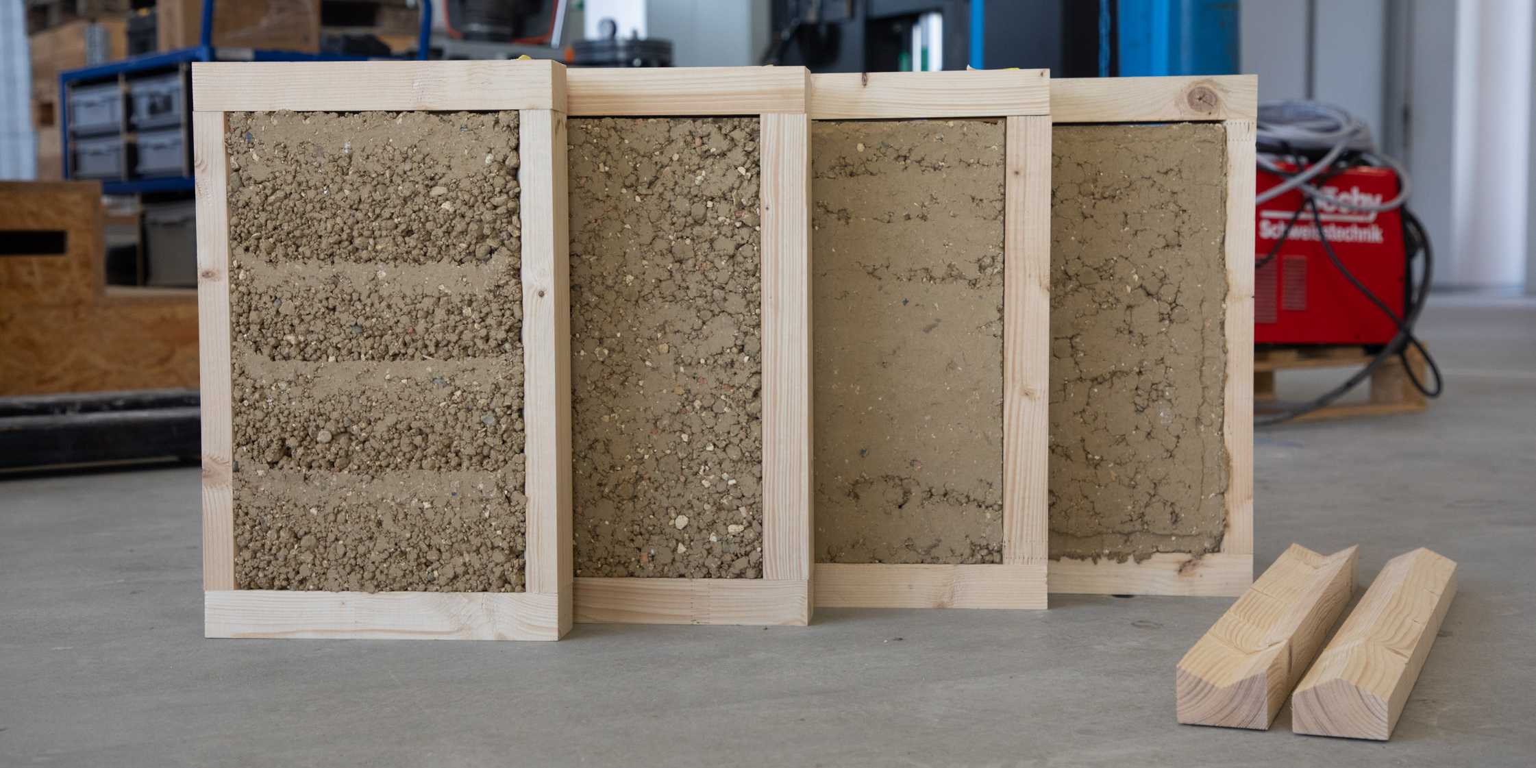 Hybrid building elements made from the reusable materials (Image: Pallavi Keshri and Linus Schmitz / ETH Zurich)